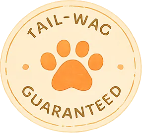 Tail-wag guaranteed badge