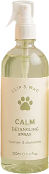 Calm detangling spray bottle